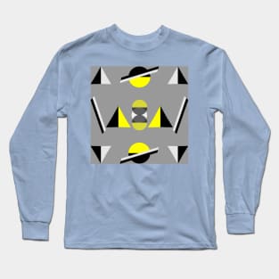 Neo geo yellow, gray and black Long Sleeve T-Shirt